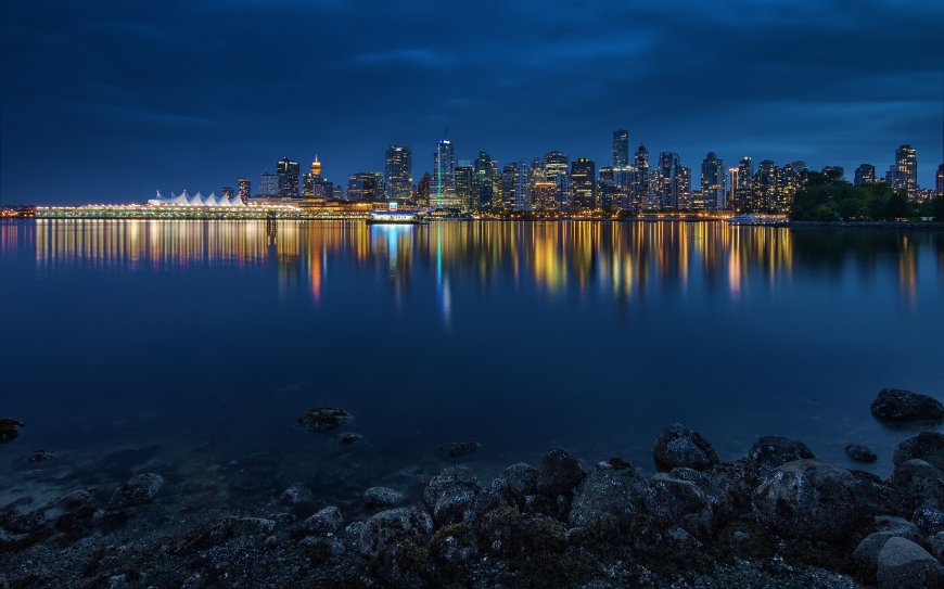 4K超清悉尼海湾城市夜景风景壁纸  