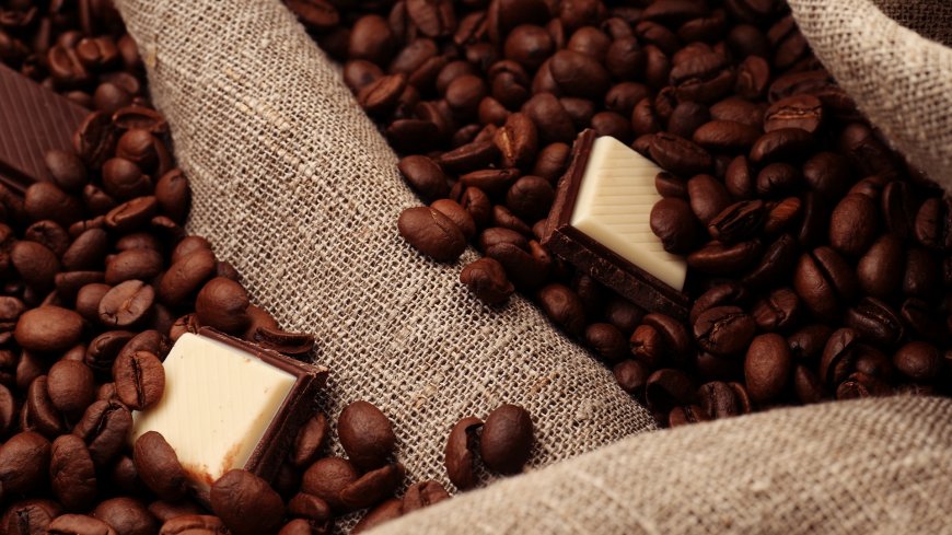 咖啡豆 巧克力糖壁纸