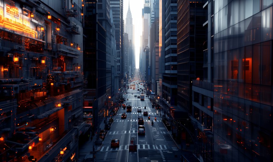 城市 无人机照片 街道 纽约市 电脑壁纸