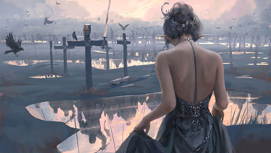 鬼刀漫画原画海琴烟冰公主高清手绘壁纸01