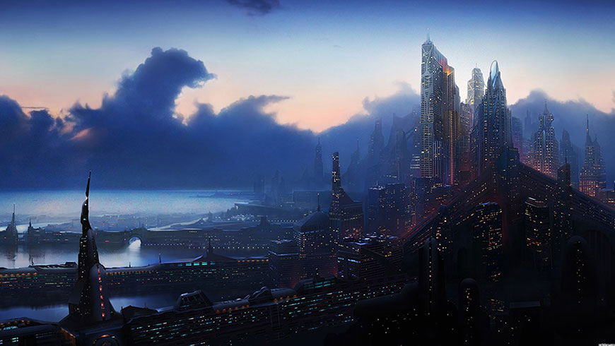 未来科幻城市外星城市壁纸