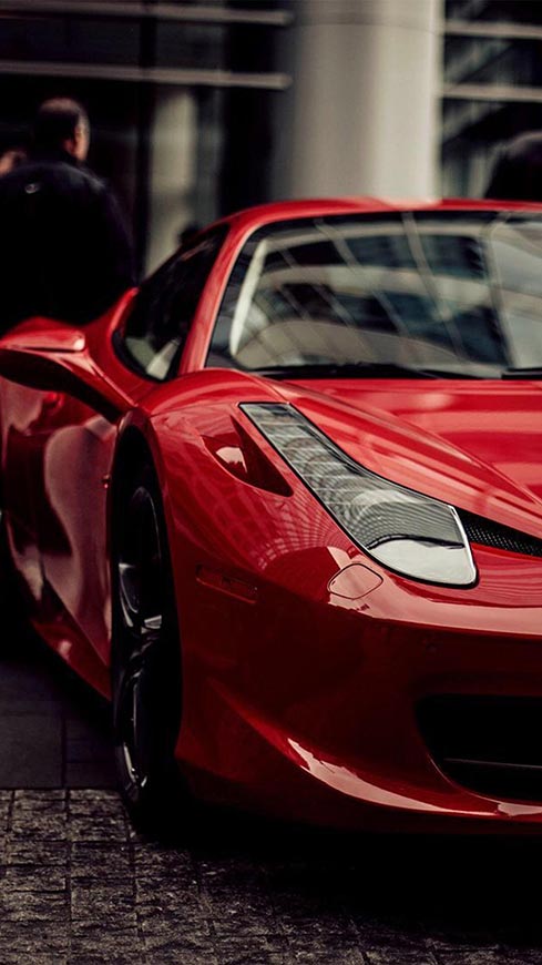 汽车法拉利跑车红色跑车高清