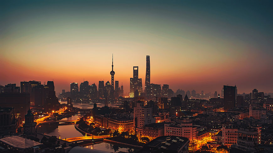 大上海夜景城市夜景4K电脑壁纸