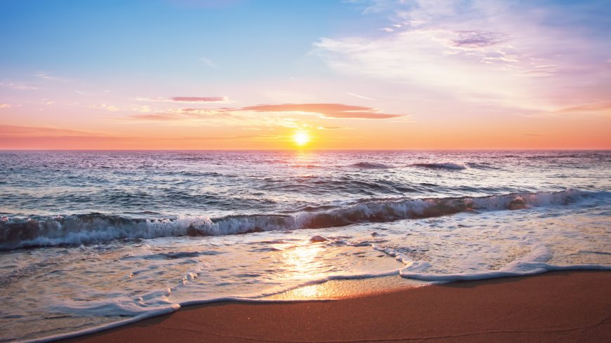 海景夕阳日落电脑4K壁纸