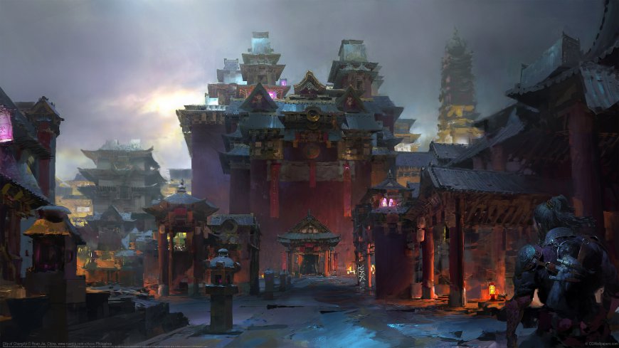 鬼市游戏原画CG场景动漫插画高清4K壁纸