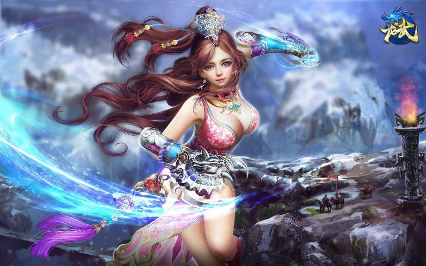 仙侠网游龙武春雪游戏壁纸