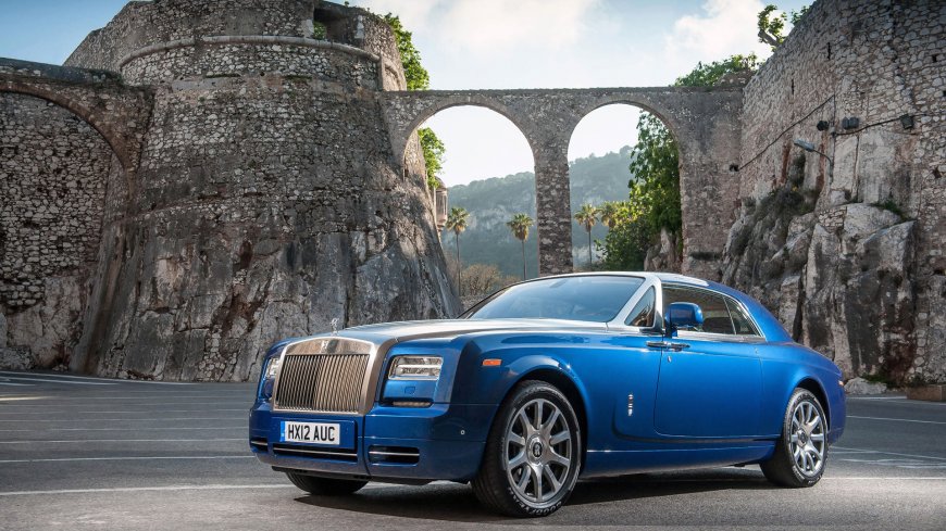 蓝色劳斯莱斯豪车汽车壁纸