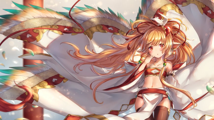 二次元金发小萝莉卡通动漫壁纸