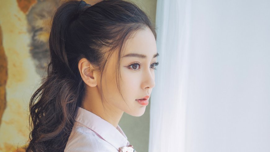 Angelababy杨颖唯美侧脸图片壁纸