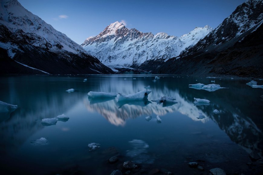 冰山雪山湖泊风景图片壁纸