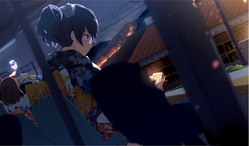 二次元日本和服小女孩壁纸