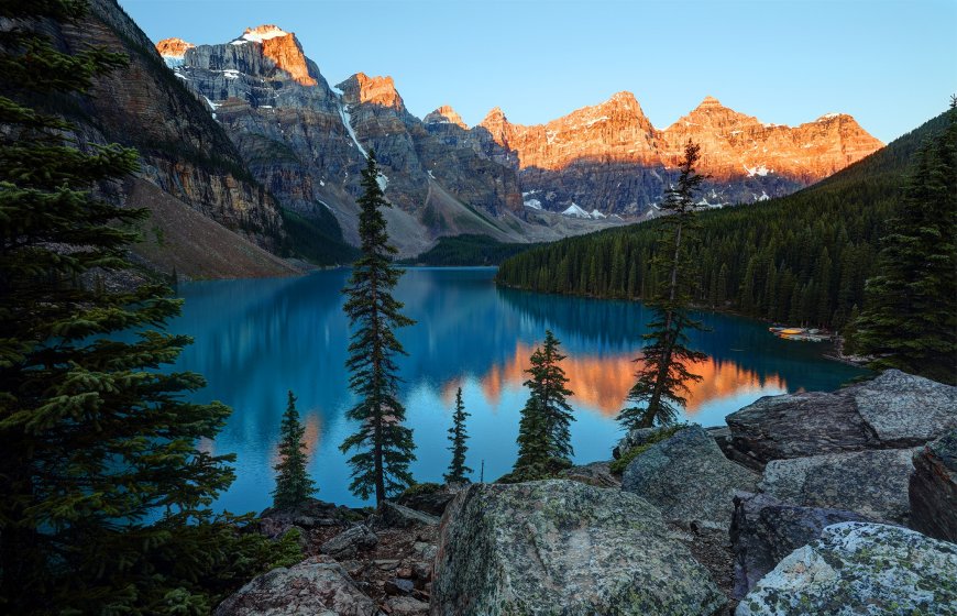 山林湖泊自然美景壁纸图片