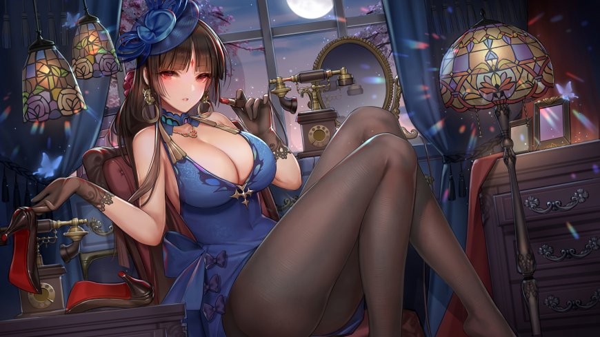 二次元动漫黑丝性感少女壁纸图片