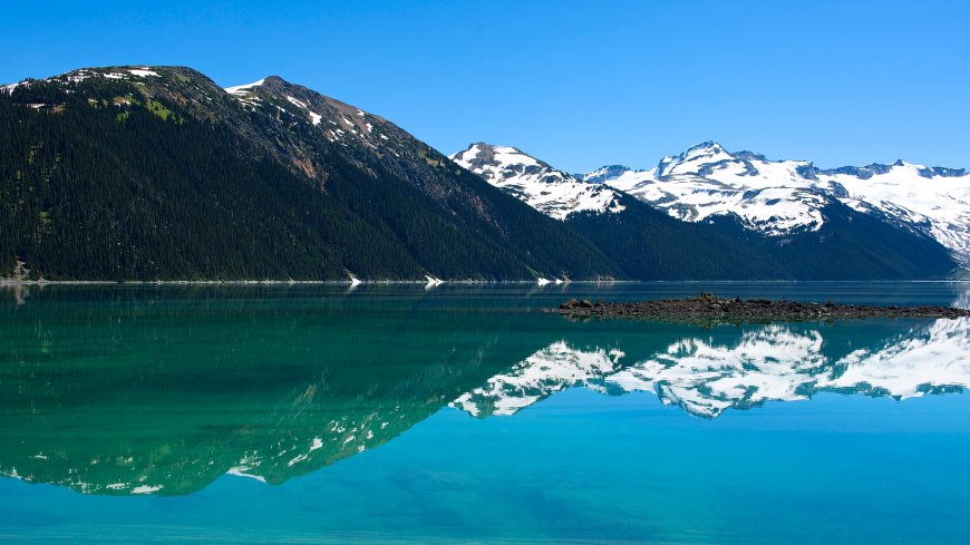 雪山 蓝天 山水湖泊自然风景壁纸