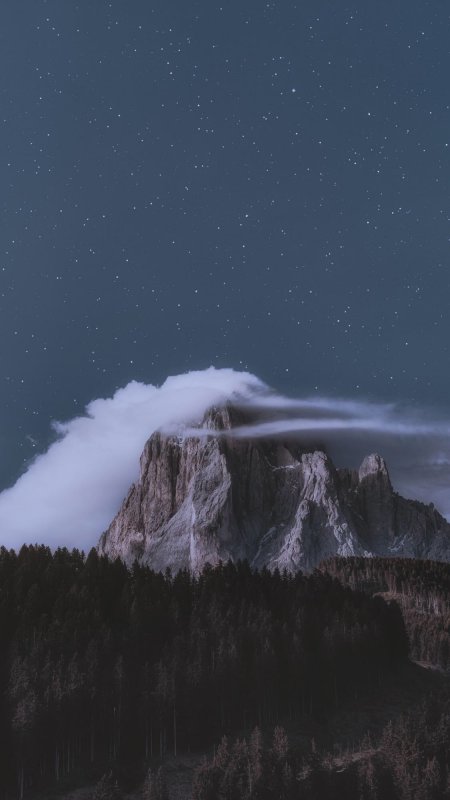 山谷 白云 森林风景壁纸