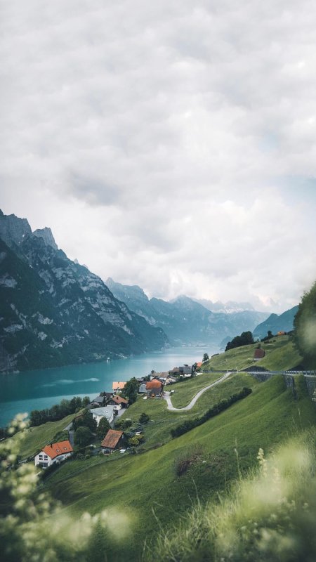 瑞士小镇风景图片