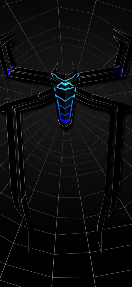 炫酷蜘蛛纹理手机壁纸