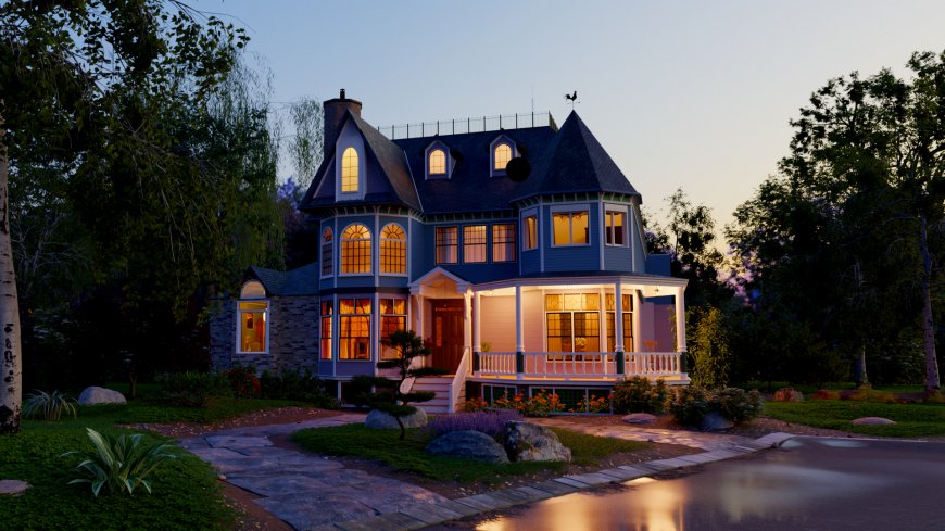 别墅建筑房屋图片壁纸