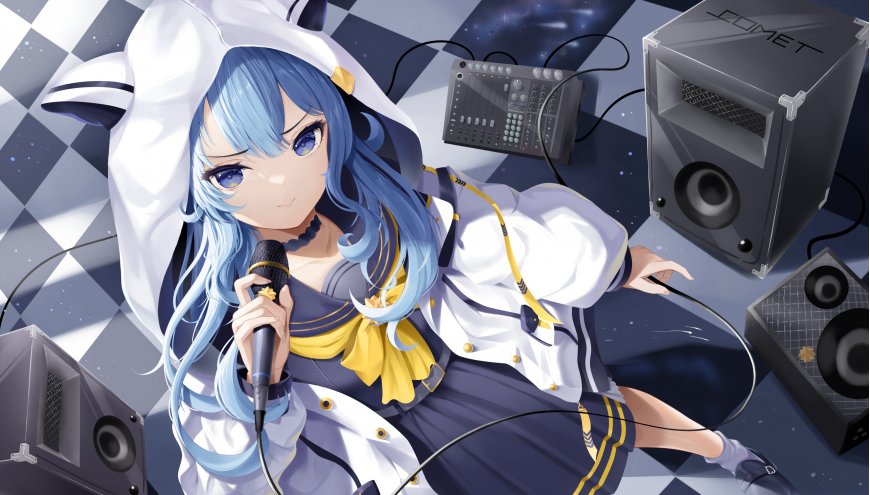 二次元少女主播壁纸