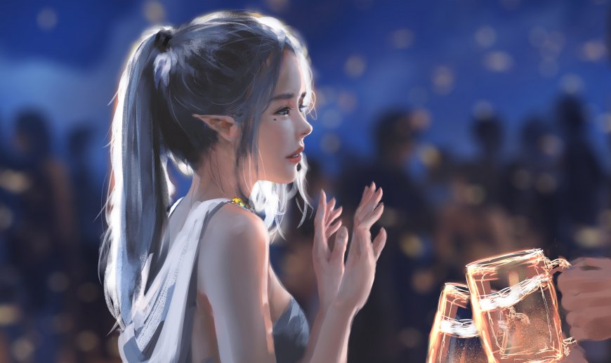 鬼刀动漫手绘插画桌面壁纸