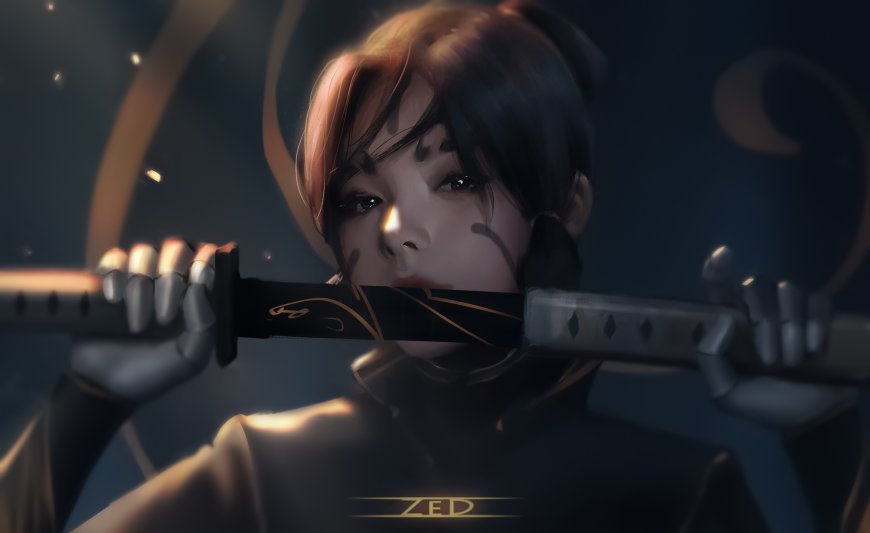 女剑士超清插画壁纸