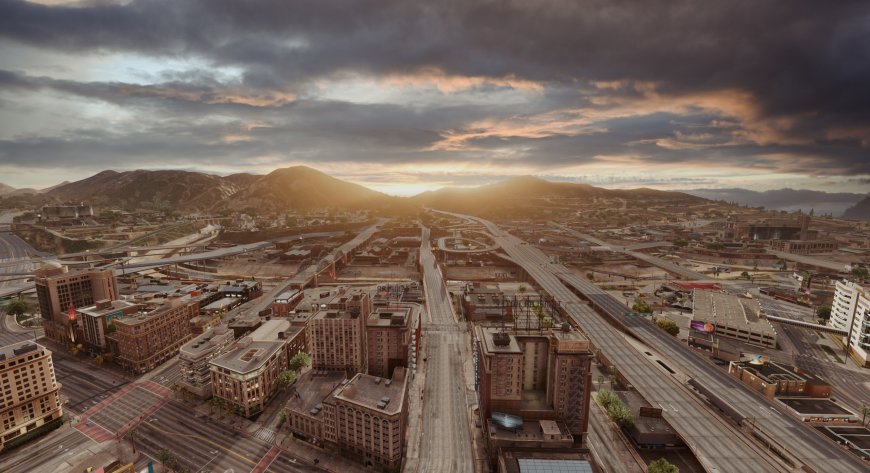 西部城市风景壁纸