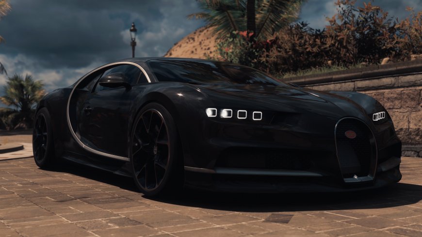 黑色布加迪Vision GT电脑桌面壁纸