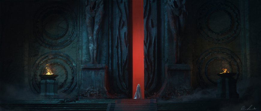 大门超清动漫插画壁纸