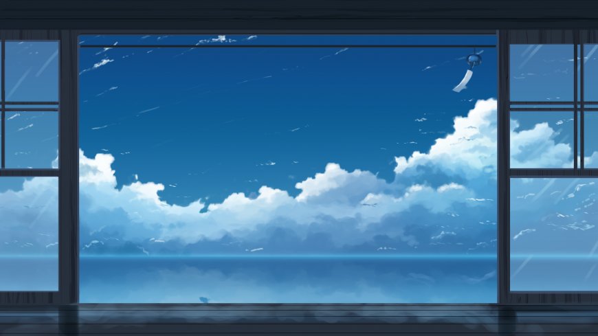 唯美动漫海平线风景壁纸