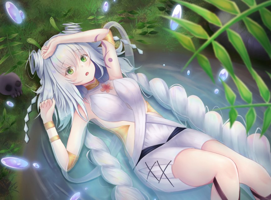 二次元白衣萌妹壁纸