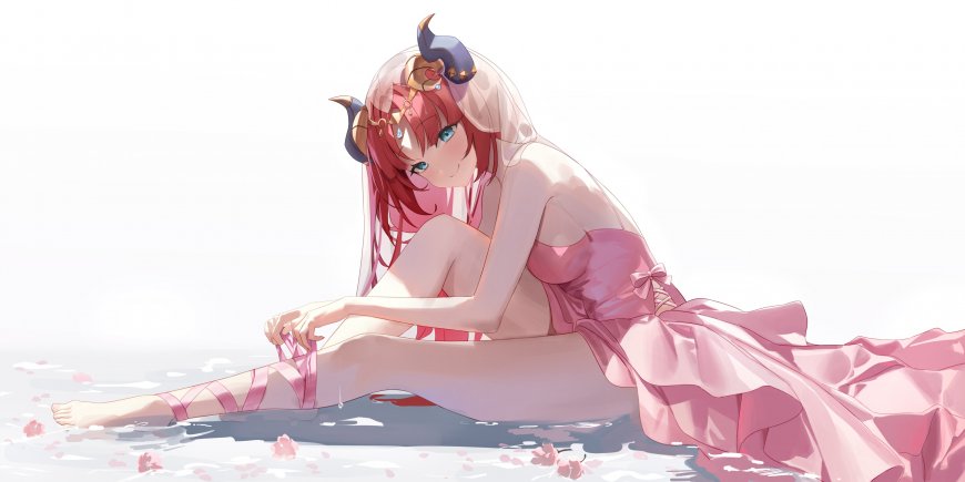 粉发芭蕾少女 插画壁纸