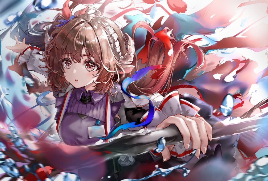 动漫 水汪汪大眼 少女 插图壁纸