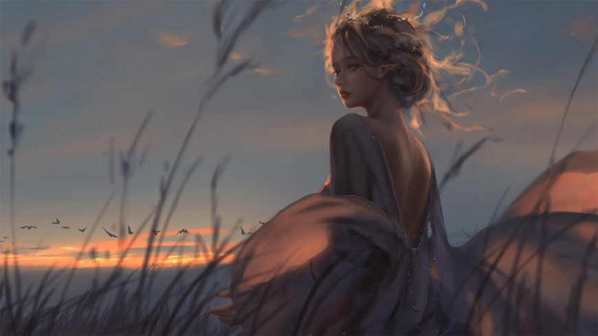 wolp 鬼刀冰公主 黄昏壁纸