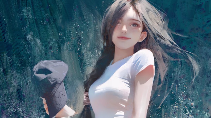 长发女孩动漫插图壁纸