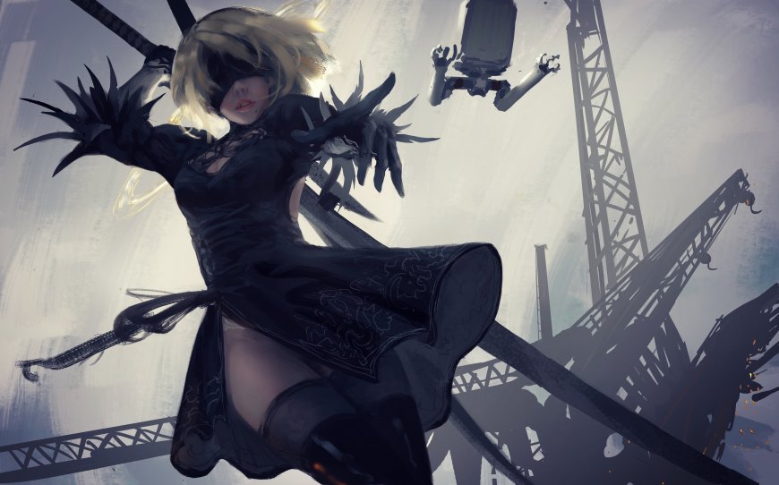 wlop 尼尔机械纪元 动漫插画壁纸