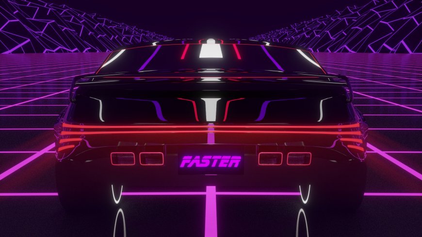 赛博朋克系列  汽车尾灯游戏原画壁纸