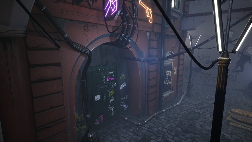 赛博朋克 游戏场景原画壁纸