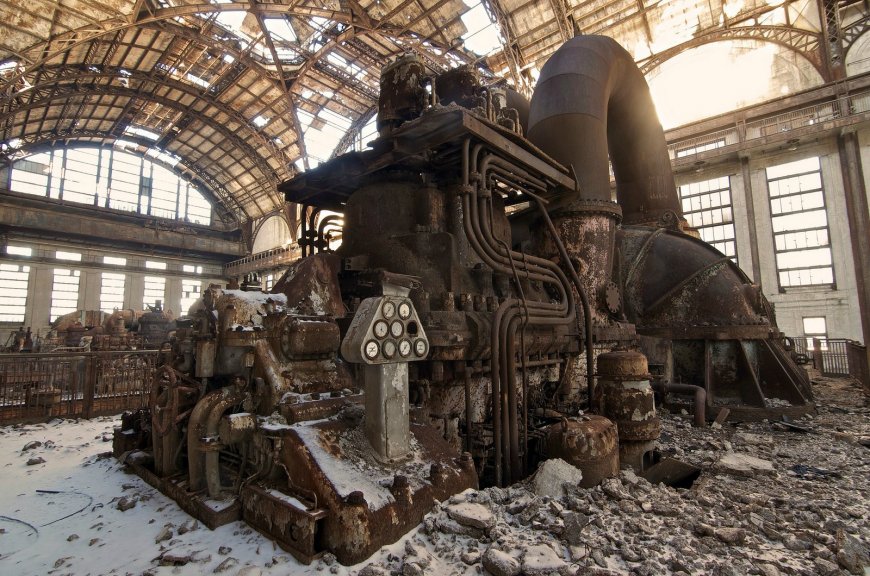 蒸汽朋克场景 工厂壁纸