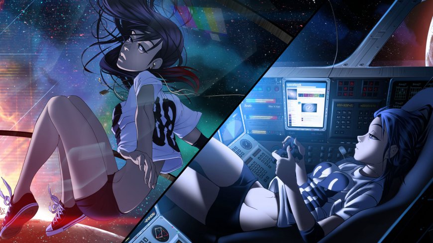 游戏世界 少女创意插画壁纸