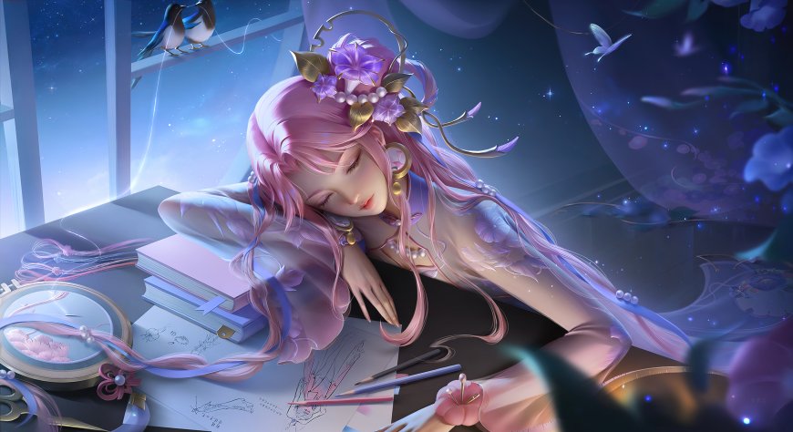 王者荣耀 王昭君乞巧织情游戏原画壁纸