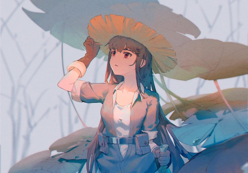 女孩 帽子 动漫壁纸