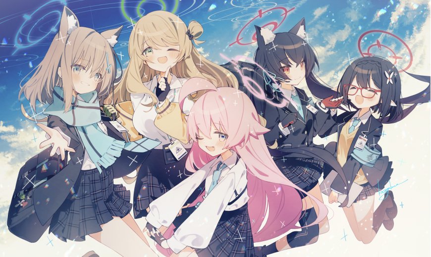 动漫 可爱制服少女 蔚蓝档案动漫壁纸