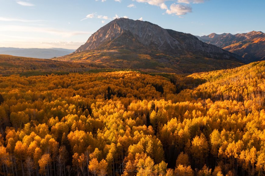 自然景观-树木-亚历克斯-阿米蒂奇-山脉-森林-秋天-云-科罗拉多州风景壁纸