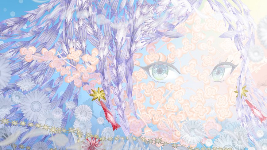 艺术 花朵 创意女孩 动漫壁纸