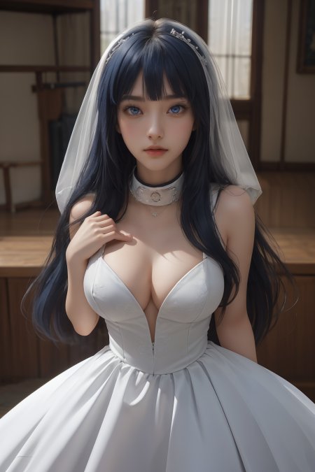 AIGC美丽婚纱少女壁纸