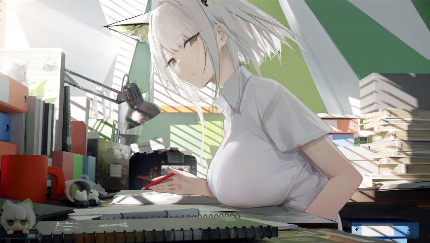 二次元 工作室的少女 动漫壁纸
