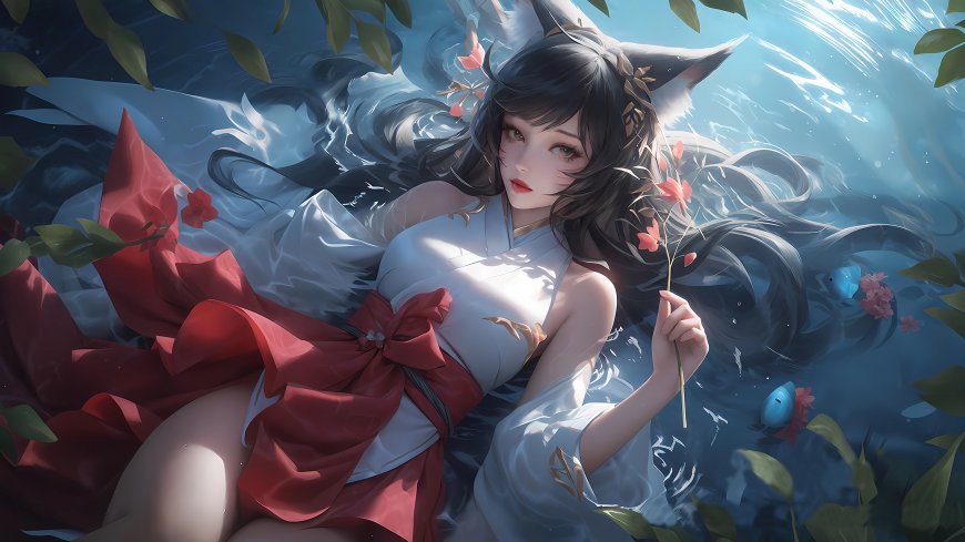 阿狸 美女 唯美 4K动漫壁纸