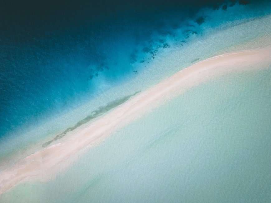 马尔代夫 热带 岛屿 海滩 鸟瞰