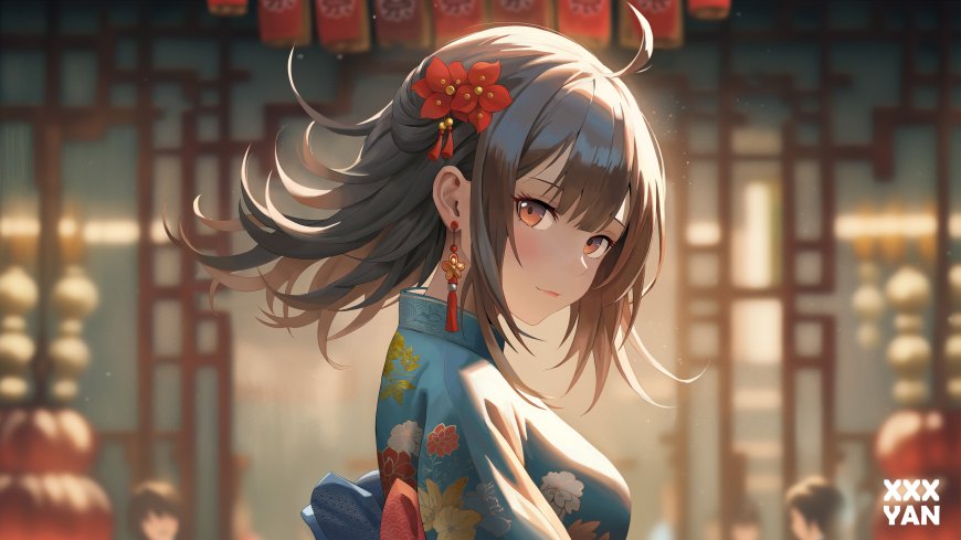 黑发 动漫女孩 女艺人 电脑壁纸