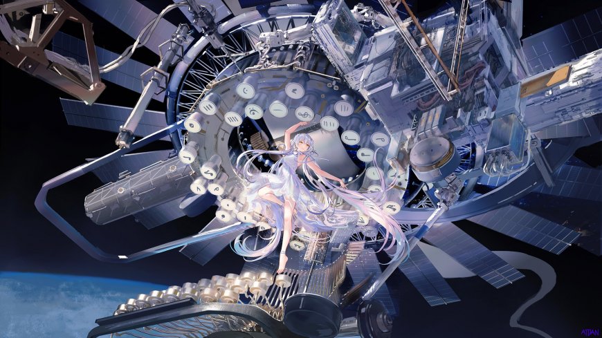 Star movement-女孩子星尘虚拟主播 ATDAN 插画壁纸